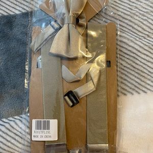 Kids suspenders and bow tie